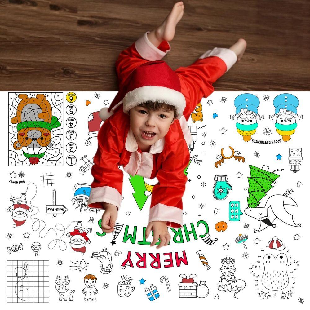 Birthday Dinosaur Space Giant Coloring Poster for Kids Color-in Activities Games  Party Supplies