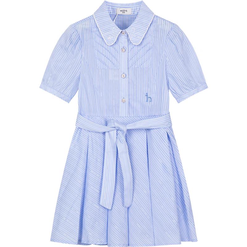 HAZZYS Girls  Bowknot Pleated Dress 130