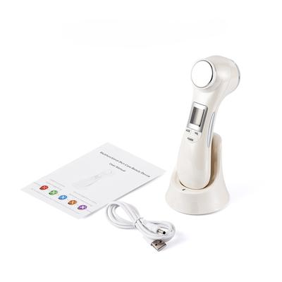 Gesichtsbehandlungsgerät zur Kinnverschlankung, 6-in-1-EMS-Mikrostromtherapie, Hautlifting-Massagegerät, LED-Photonenverjüngungs-Schönheitsmaschine