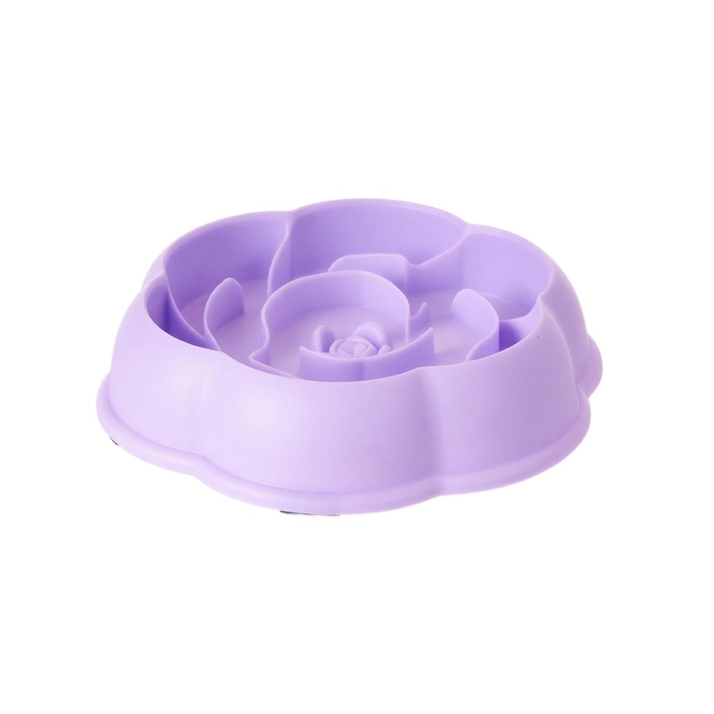 Petal Slow Feeder Dog Bowl for Fast Eaters, - Interactive Puzzle Dish to Help Slow Down Eating at Mealtime