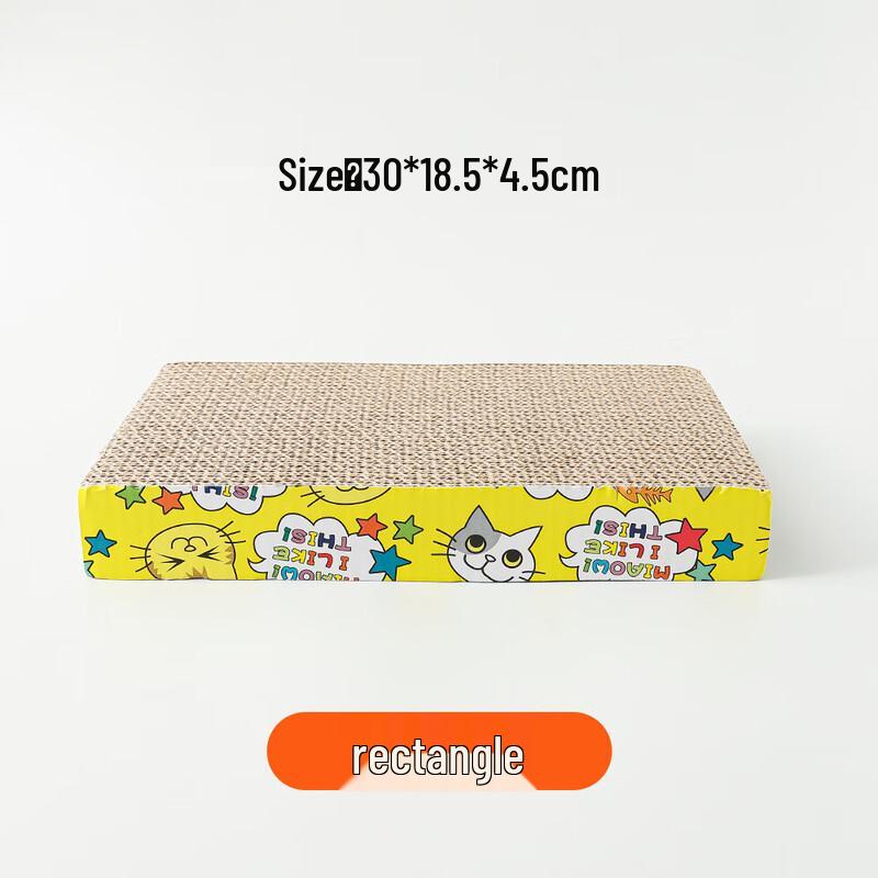Fengge Tu Corrugated Cat Scratch Board & Bed with Catnip