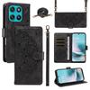 Huawei Nova 12 SE Embossed Mandala Leather Flip Case with Card Holder