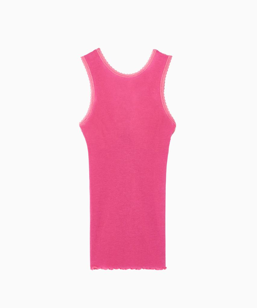SIO Deep V Lace Sleeveless Pink