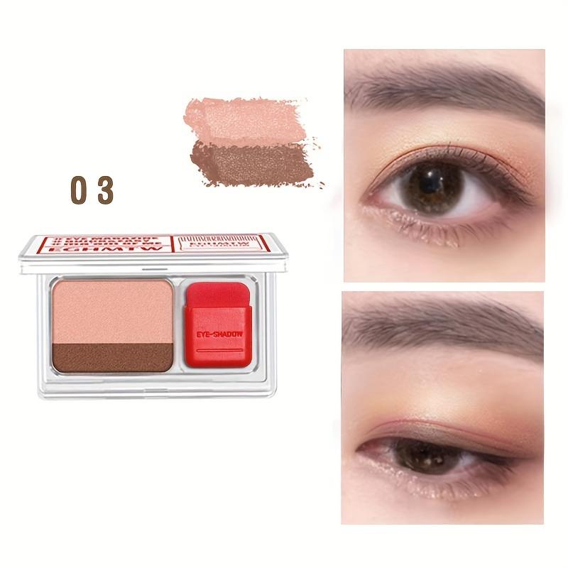 Quick Eyeshadow Color Mixing Disc Brush Easy To Apply Glitter Earth Brown Color Golden Brown Eyeshadow Palette