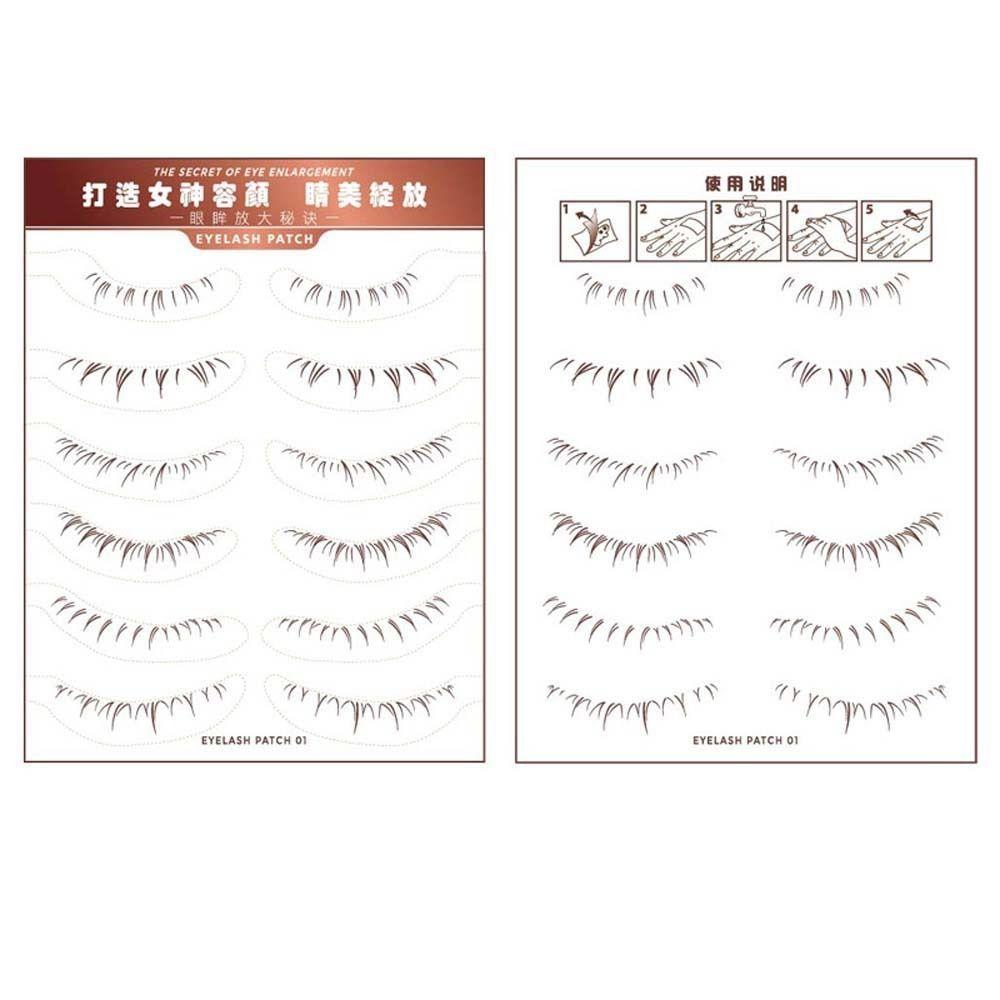 Eyelash Fake Tattoo Lower Eyelash Patch Lower Eyelash Temporary Tattoos Girls