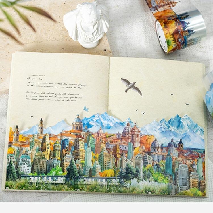 Travelling Theme Beauty Tape Masking Tape Lovely Decorative Tape Hand Account Tape for Journaling Scrapbooking
