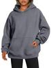 Unisex Oversized Einfarbiger Überschnittener Hoodie