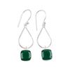 Green Onyx Gemstone 925 Sterling Silver Handmade Jewelry Earrings 1.90" For Gift EE-7-13
