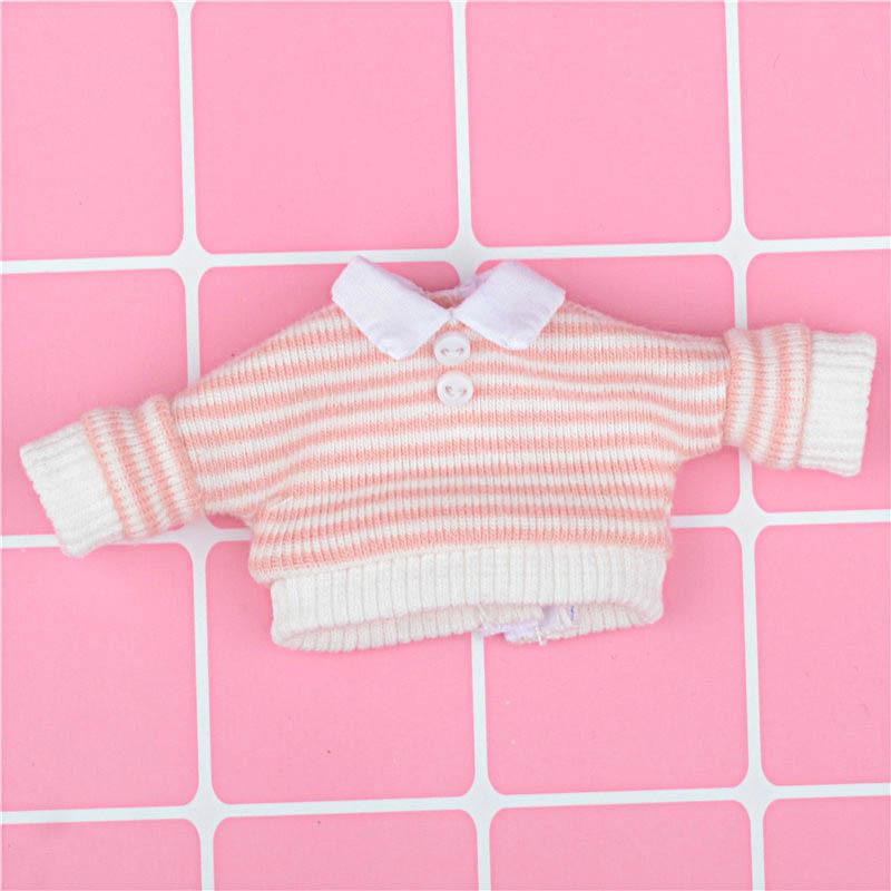 

OB11 Doll Clothes Lapel Striped Sweatshirt Horts JKSkirt Suit Coat designed for Obitsu11 GSC 1/12bjd Clothes Accessories OB11