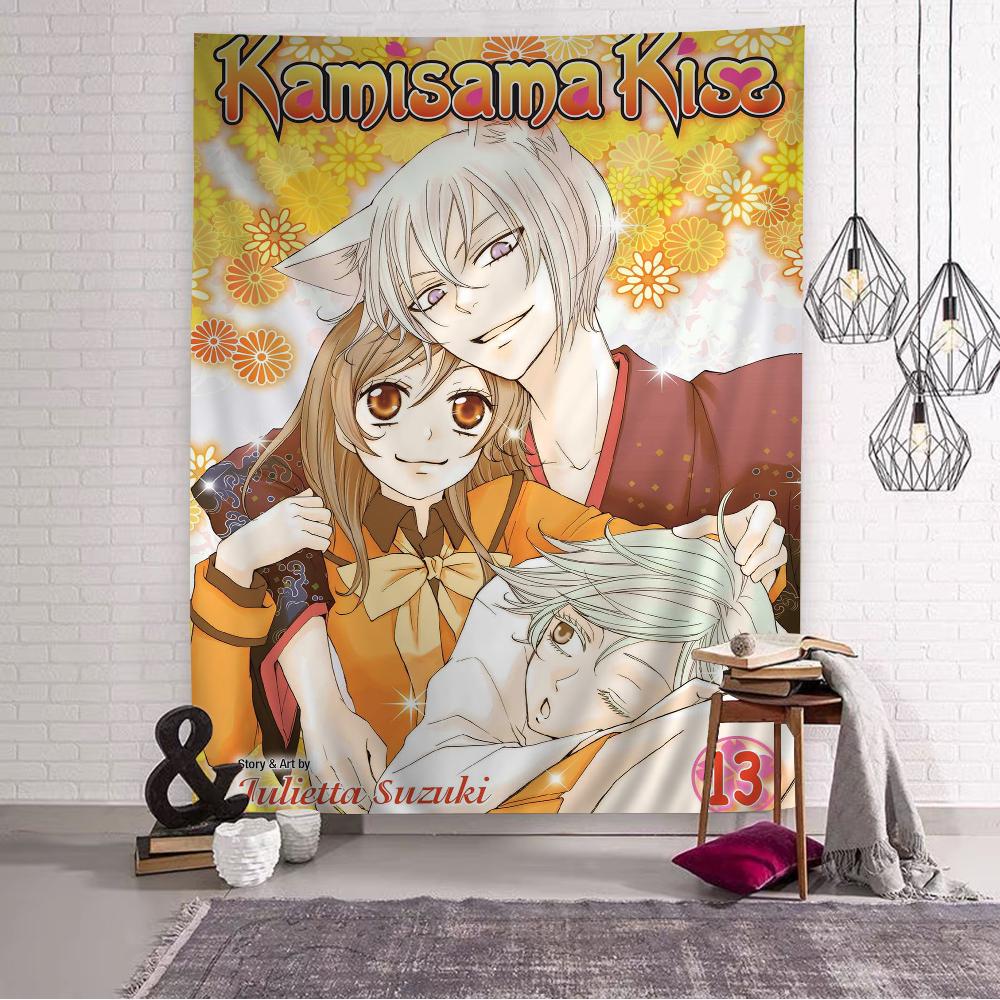 Kamisama Kiss Wall Tapestry Hanging Tarot Hippie Wall Rugs Dorm Wall Hanging Sheets