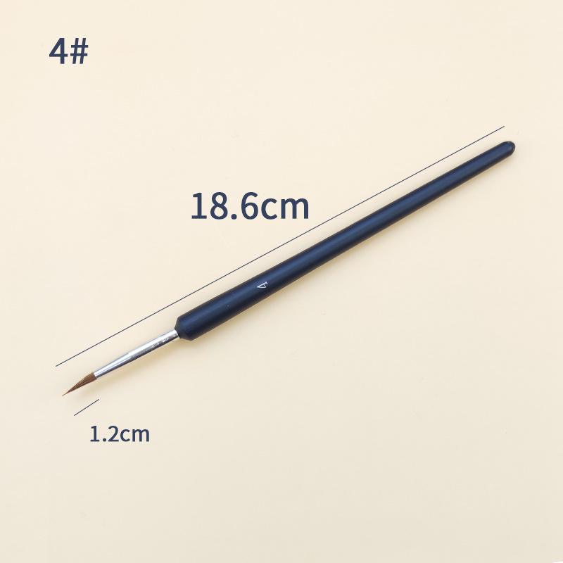 Wolf Hair Liner Brush for Fine Art Outlining and Edge Detailing in Oil Painting.