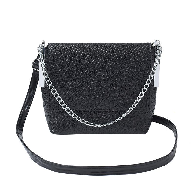

New high-end fashion chain casual big bag single shoulder crossbody trendy women s bag чёрный