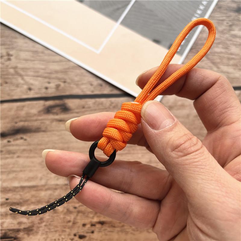 Key Chain Handmade Cellular Pendant Nylon Keychain Lanyard Small Finger Strap Anti-lost Rope Hang Mobile Phone Accessories