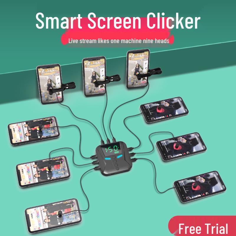 Mobile Screen Auto Clicker for Live Streaming and Red Heart Engagement