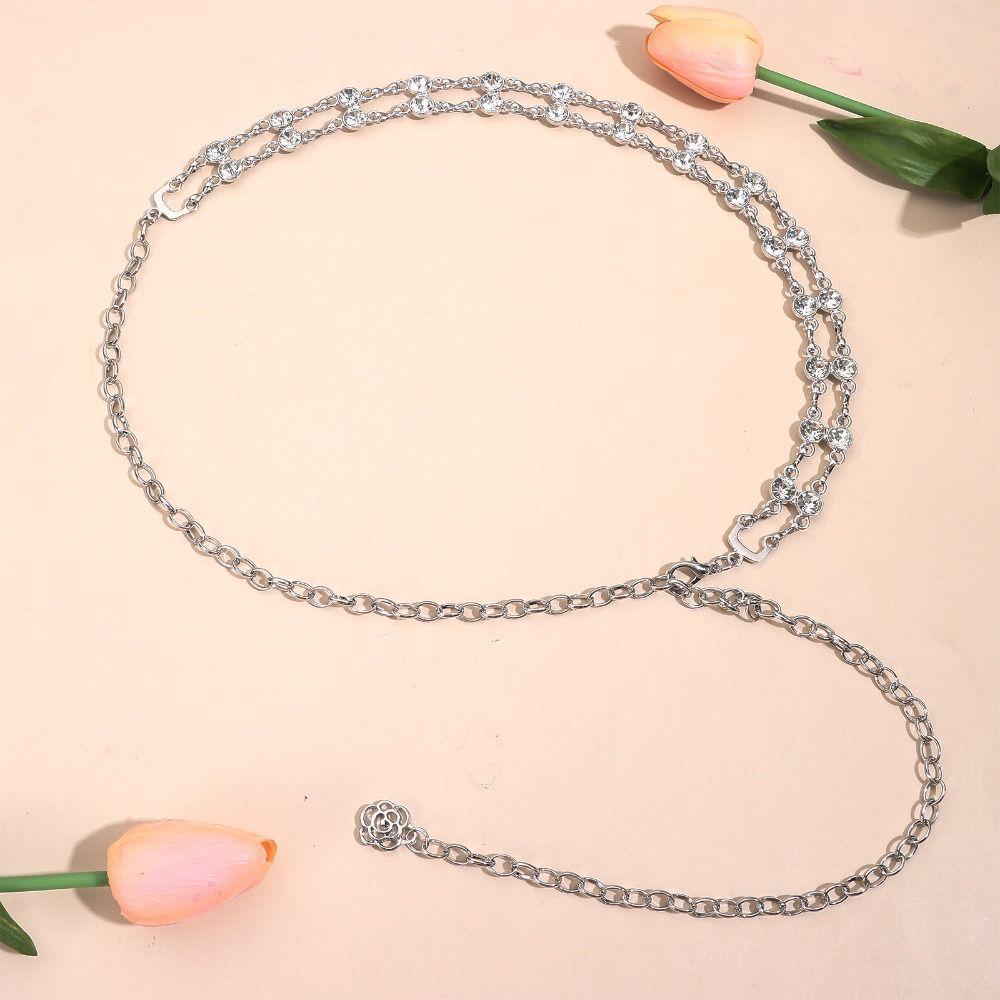 Kristallketten-Gürtel für Damen Strass-Geschenk Geschenk Hochzeit Brautgürtel