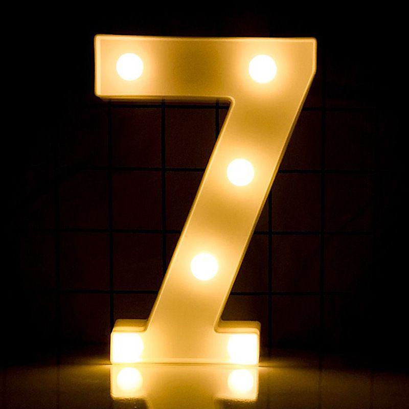 Birthday Light Happy Led Digital Color Lights Emitting Romantic Scene Decorative