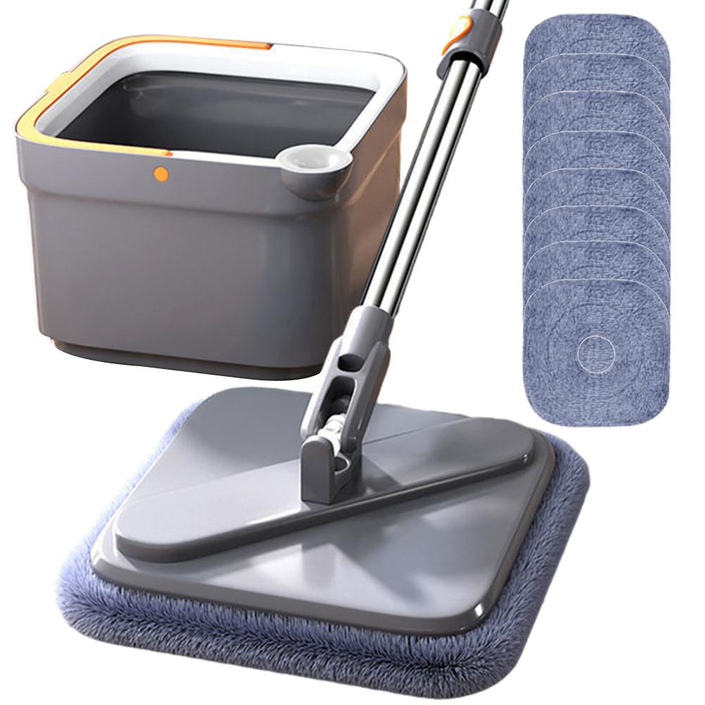 Lazy Floor Floating Mop Water Separation 360 Rotating Household Cleaning Mop Microfiber Sewage Separation Mop Free Hand Wash Mop