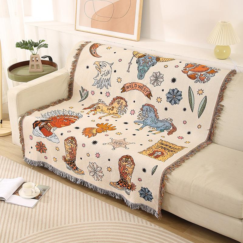 Kawaii Blanket Tapestry Throw Bedspread Fashion Blanket Sofa Women Ladies Girl Bedroom Decoration Multifunctional Blankets