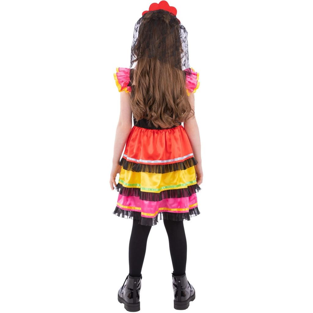 Smiffys Childrens/Kids Fiesta Day Of The Dead Costume