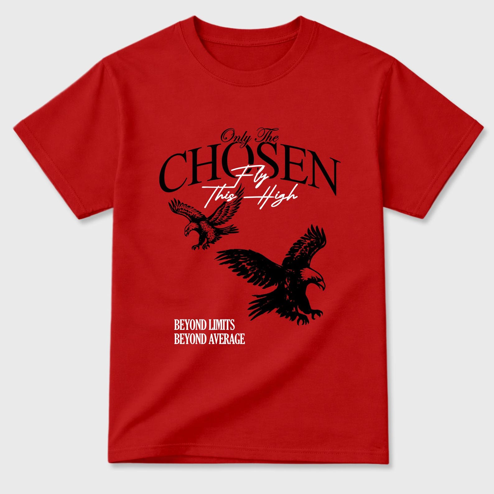 Only The Chosen Fly This High graphic tee. Streetwear Brand Graphic T-Shirt. AJ13 University Red S