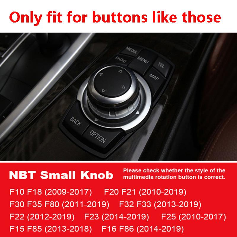 Auto Multimedia-Taste Knopf Abdeckung für BMW X1 X4 X5 X6 1 2 3 5 Serie F10 F18 F20 f21 F30 F35 F32 F33 F22 F23 F15 F85 F16 F48