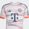 Adidas FC Bayern 25/26 Away Authentic Slim Fit Crew Neck Short Sleeve Football Shirt Men Tops White JJ2145