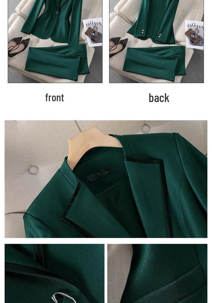 High-End Women's Slim Fit Blazer Suit Set for Spring & Autumn