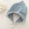 Turban Triangle Scarf Denim Headscarf Fashion Star Hair Scarf  Party