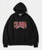Columbia University Cu 80S Vintage Hip-Fleece Hip-Zip Hoodie Black