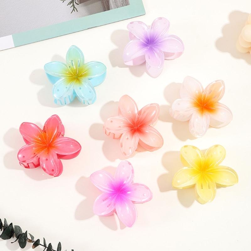 Sweet Flower Claw Hair Clips Nonslip Strong Hold Hair Jaw Clips Barrettes Headwear Fashion Hair Styling Accessories
