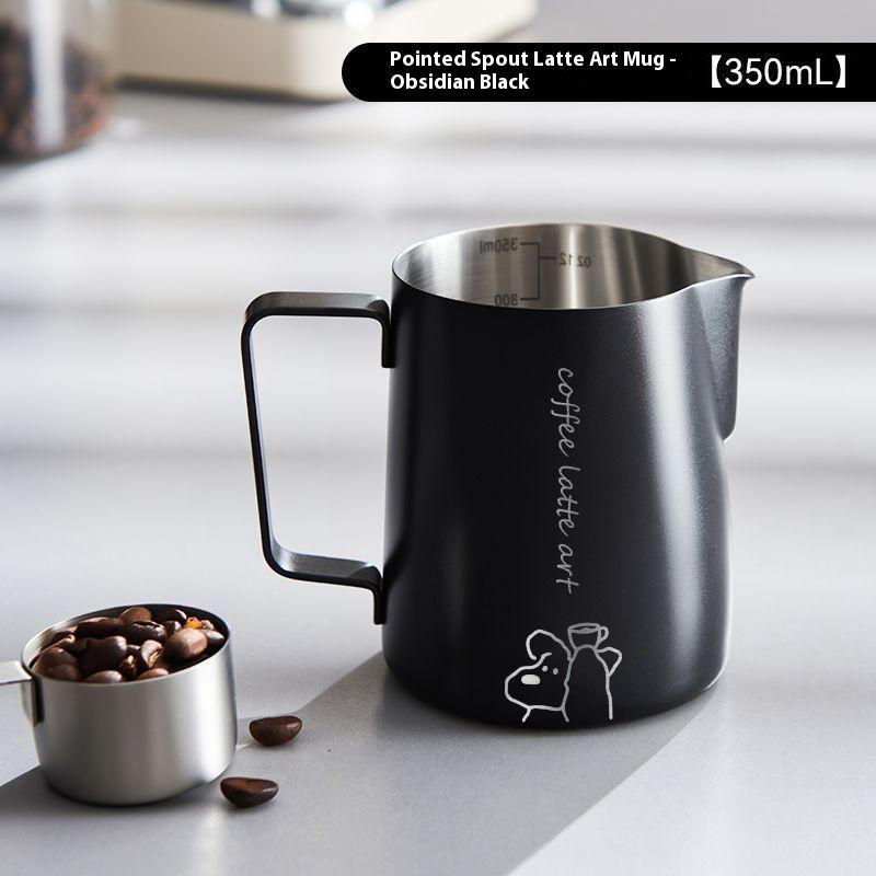 

Gianxi Coffee Latter Cup Stainless Steel 304 Scale Large Capacity Thickened Professional Painted Lacquer Latter Cup 350-600ml