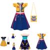 Kpop Demon Hunters Girl Dress With Cartoon Pleated Fabric For Children 110-160cm