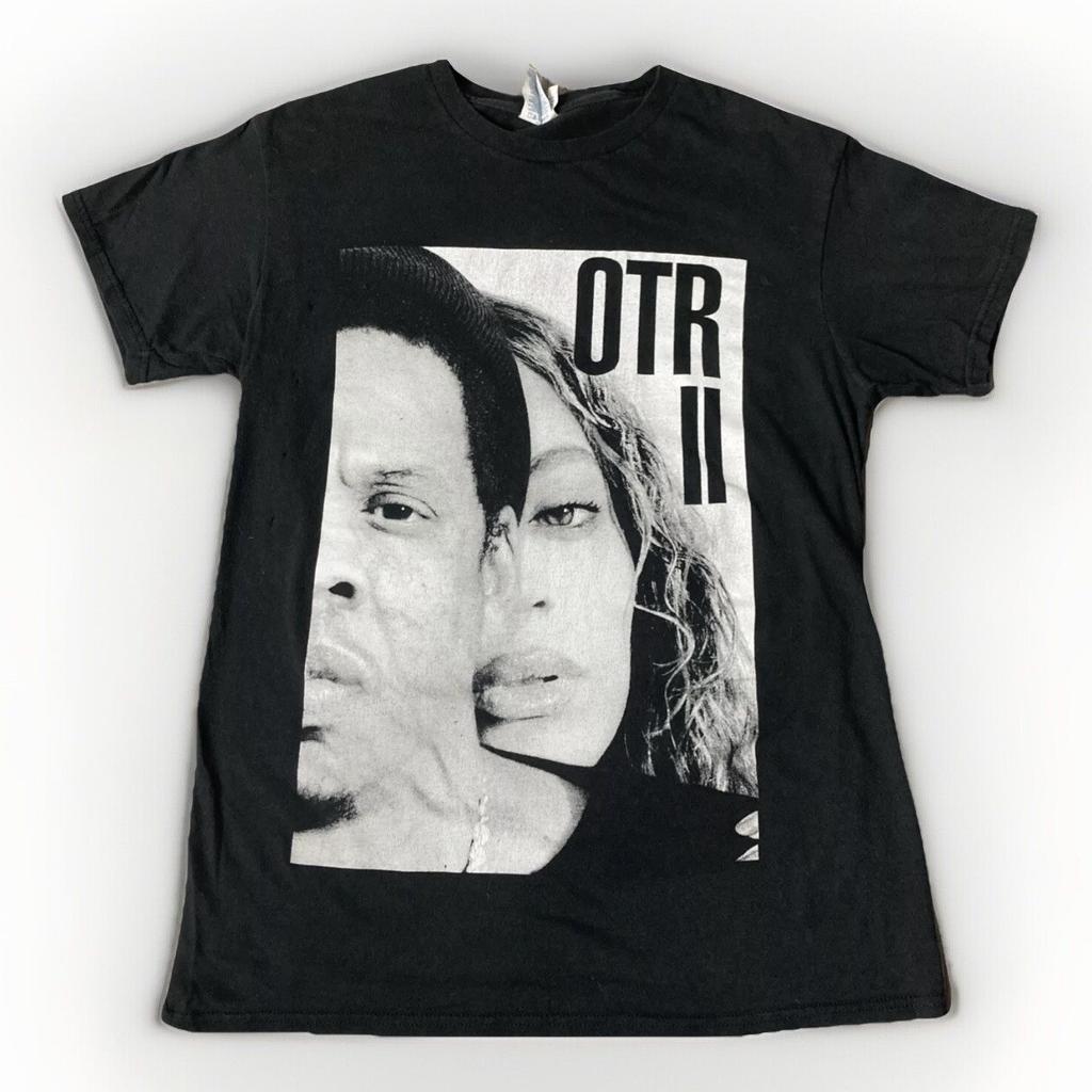 Beyonce T Shirt Adult S Black Jay-Z OTR 2014 Concert Tour Tee On The Run 2 Rap