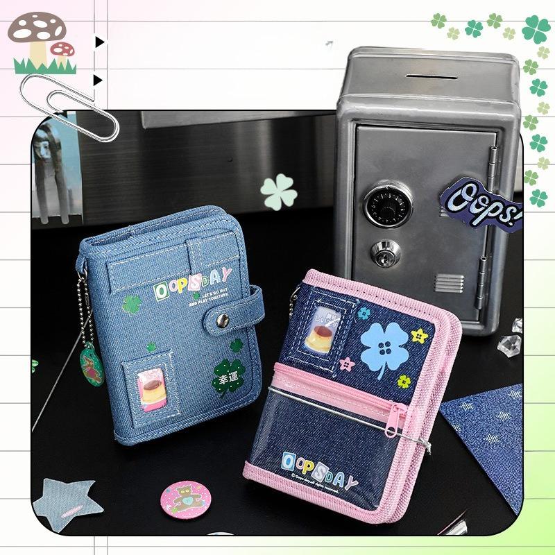 OOPSDAY Rest Day Clover Denim M5 Handbook ins Korean loose-leaf notebook DIY diary pain book