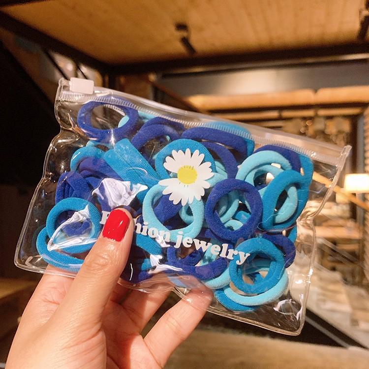 

50-Pack Small Hair Ties: 3CM Non-Damaging Scrunchies for Women & Children - Cute, Simple, Fashionable Hair Accessories