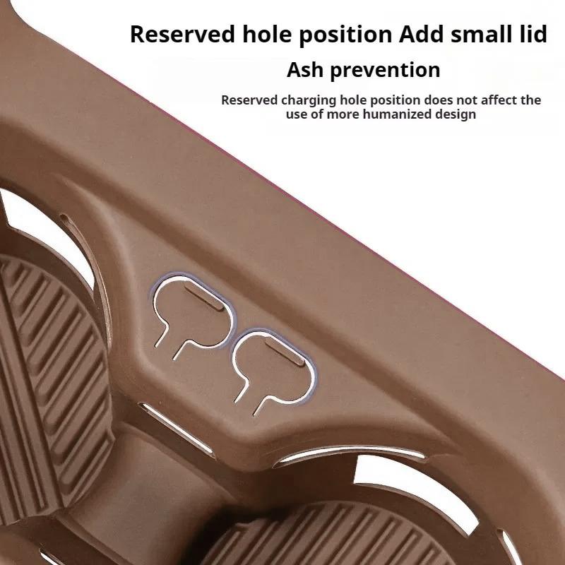 For BMW5 Series G60 2024 2025 Central Console Water Cup Holder Silicone Waterproof Protective Pad Cover Trim tall Accessories