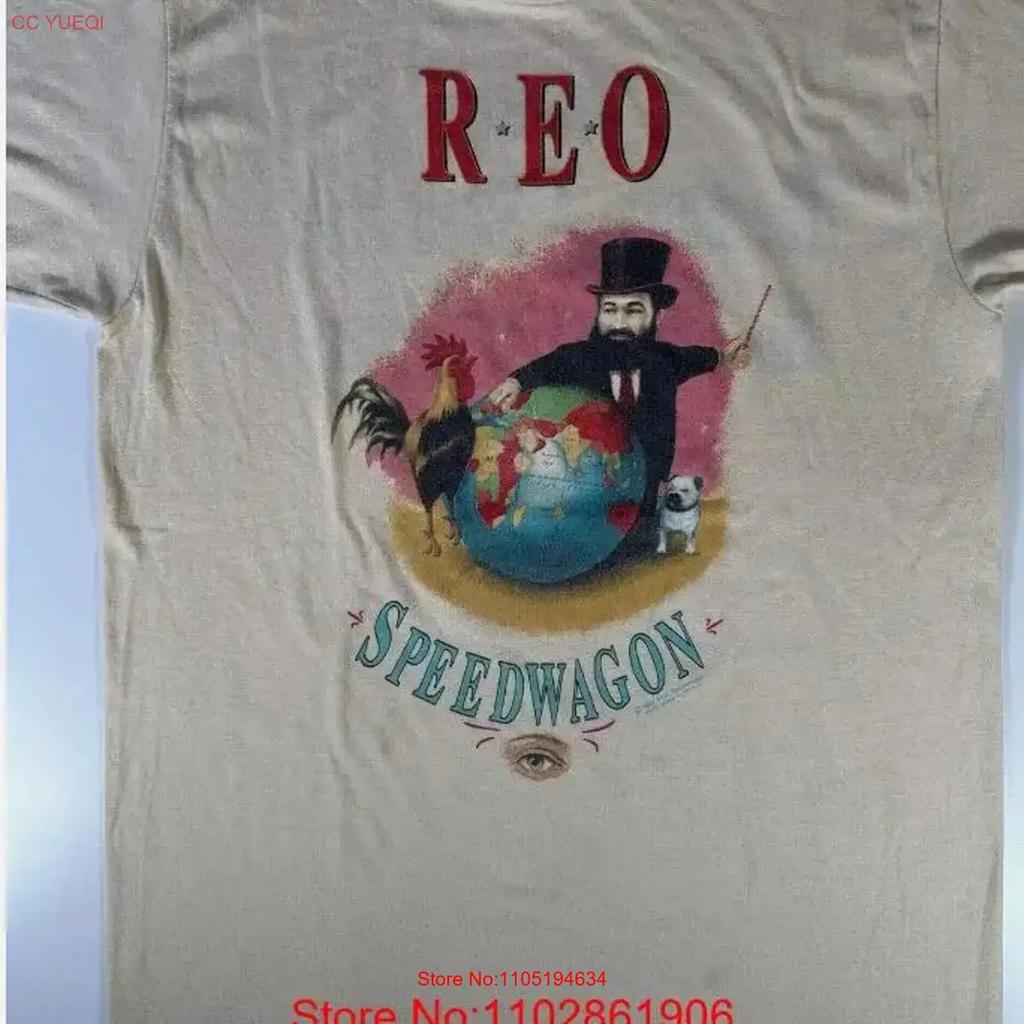 REO Speedwagon T Shirt 1990s Tour Fans White vintage Washed Unisex homme Slightly Casual designer clothes fashion Soft