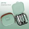 6-Piece Stainless Steel Nail Clipper Set with Anti-Splash Scissors - Advanced Home Edition