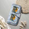 Cartoon Robot Skate Print Long Wallet Fashion Faux Leather Casual Purse for Cards Cash Holder