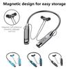 Bluetooth-compatible 5.3 Sports Headphones with LED Display Noise Cancelling Mic,Comfortable Magnetic Neckband Headphone