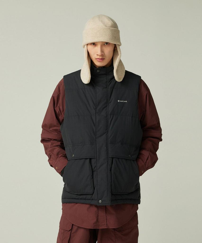 Snow Peak Everyday Down Vest and XL JK-25AU007, Men's Women's, Black,