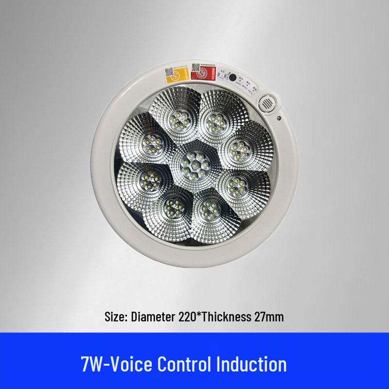 

LED Motion Sensor Ceiling Light: Intelligent Sound & Light Control for Corridors and Aisles 7W Sound Control Sensor білий