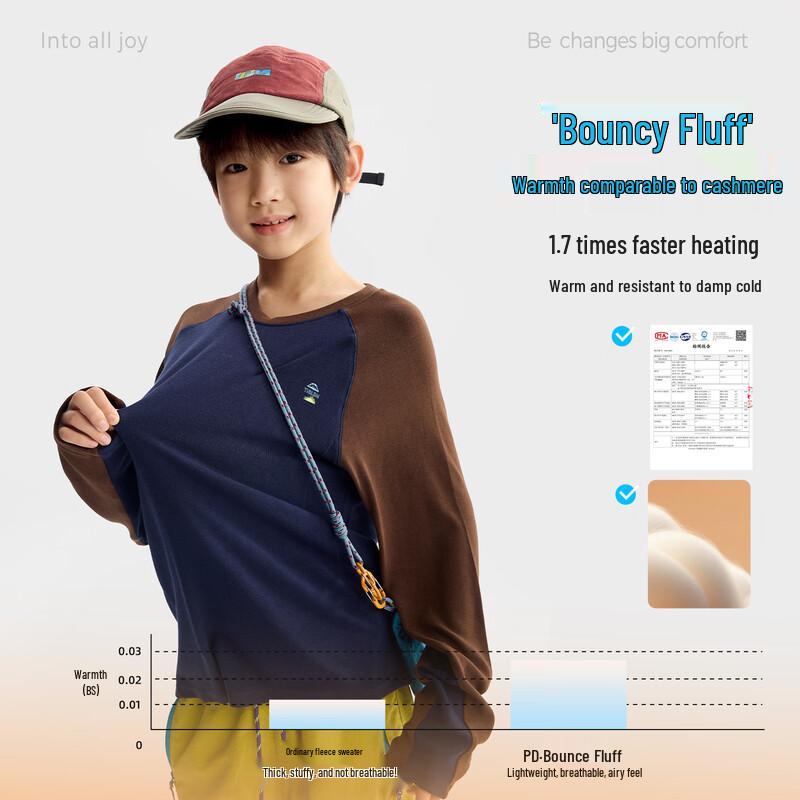Gulu Diary Kids Color-block Long-Sleeve T-Shirt