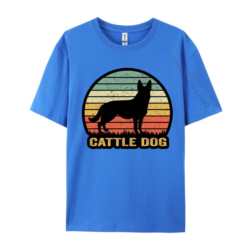 Mens Australian Cattle Dog Sunset Silhouette Tshirt Casual Tops T Shirt Mens Tops Tshirts Brand Clothing