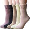 1 Pair Women's/Men's Thermal Wool Socks, Ultra Warm Mid-Calf Winter Socks for Home & Sleep, Thick Fleece Lined Comfort