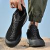 Anti-velvet leather new casual sports men's shoes waterproof outdoor mountaineering non-slip hiking shoes comfortable and wear-resistant tide shoes