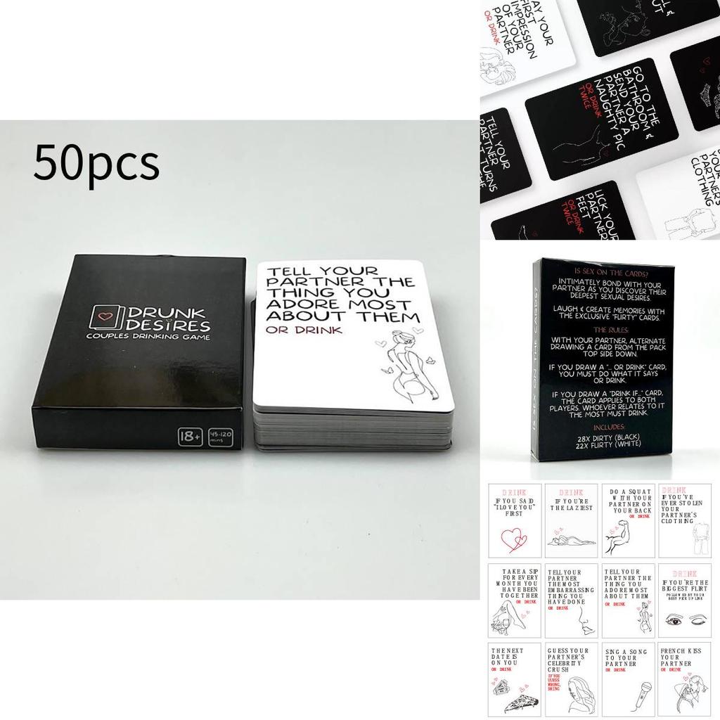 Drunk Desires Romantic Card Game Crafted From Art Paper 9*6.5cm