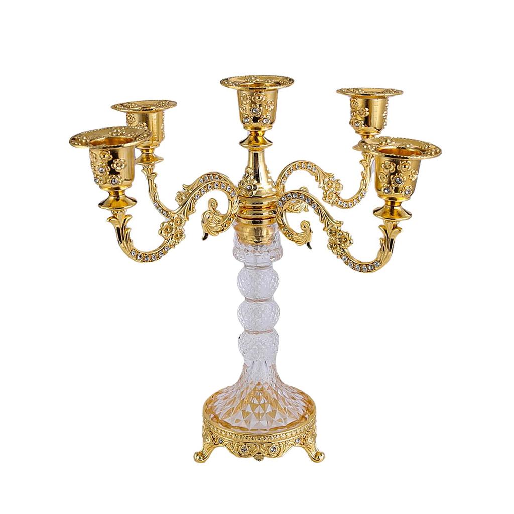 5 Arms Candle Holder Candelabra for Dining And Decorative Use