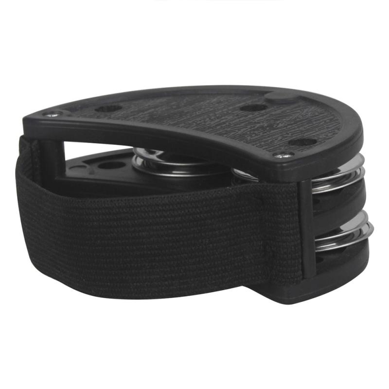 Foot Jingle Tambourine Elliptical Cajon Box Drum Companion Accessory for Hand Percussion Instruments