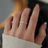 PANJBJ 925 Sterling Silver Star Zircon Rings for Women Sweet Minimalist Office Romantic Jewelry Gift Prevent Allergy Dropship